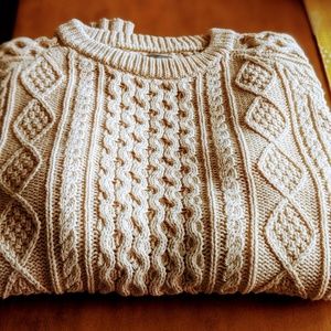 L.L. Bean fisherman's sweater